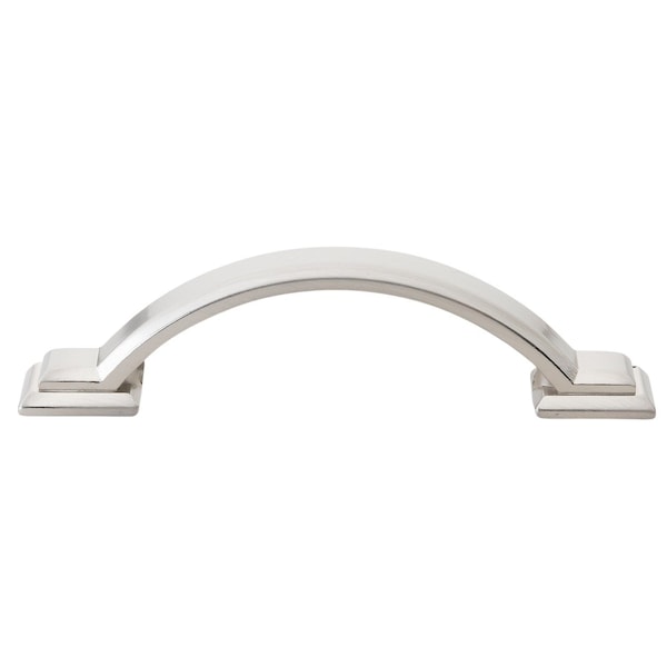 Gliderite Hardware 3 in. Center to Center Satin Nickel Arched Square Cabinet Pull - 4355-SN, 5PK 4355-SN-5 - main